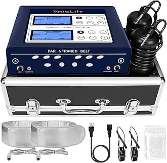 Professional Ionic Foot Bath Detox Machine, Dual Foot Detox Machine for 2 Users with Heating Belt, 5 Detox Mode, Dual Channel, Suitable for Home Beauty Salon Foot Spa Use…