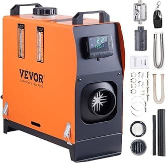 VEVOR Diesel Air Heater, 12V 5KW Integrated Diesel Heater with Remote and LCD Display, 5L Tank Compact Diesel Heating Solution, Quick Warm-up for RVs, Trailers, Campers, Boats, and Indoor Use