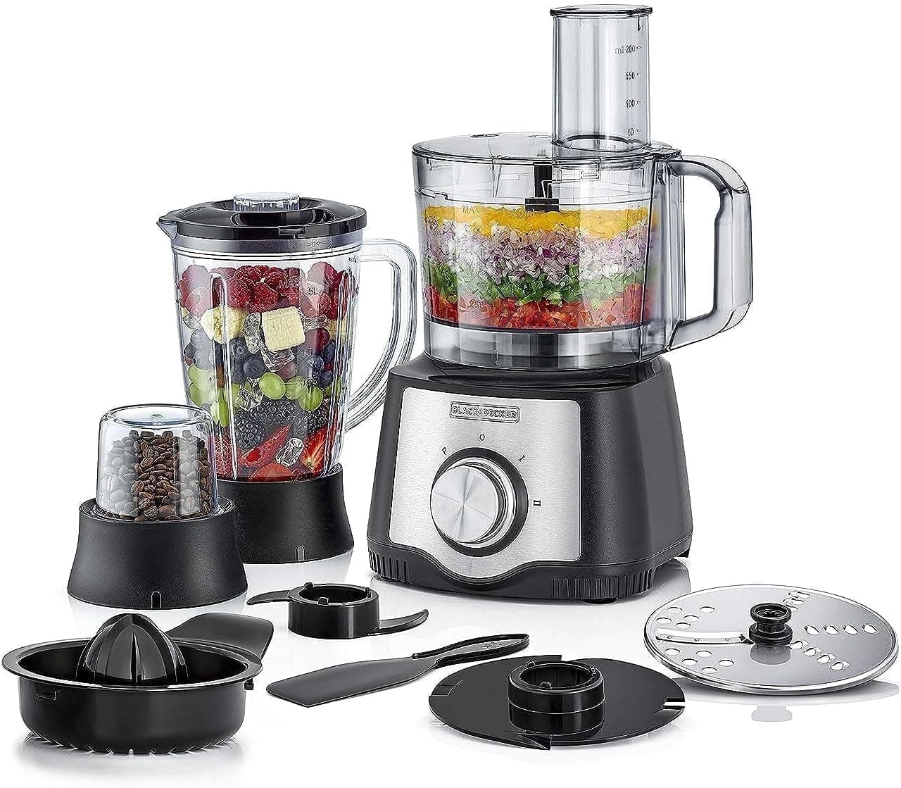 600 W 29 Function Food Processor with Blender, Mill and Juicer, Black, FX650