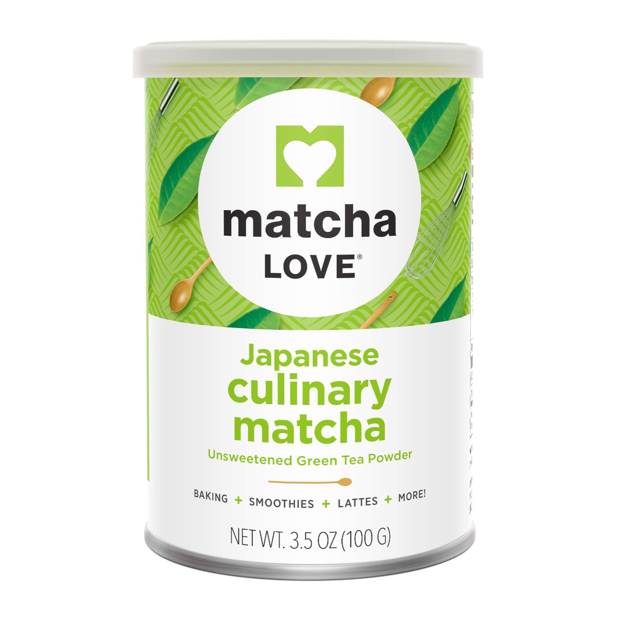 Culinary Matcha 3.5 Ounce Finely Milled Green Tea Leaves, Japanese Style Matcha Powder