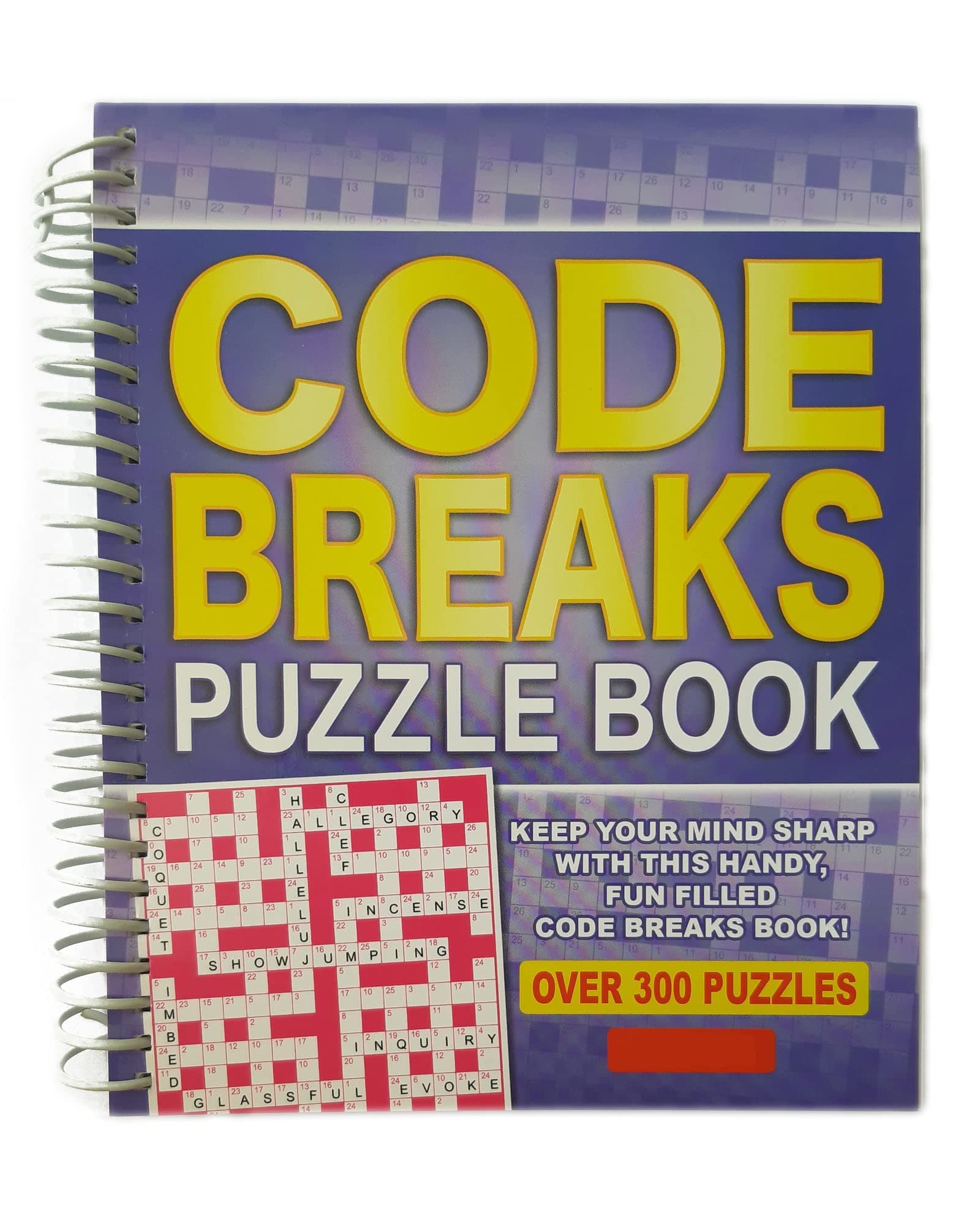 My Pet Elephant WF Graham Code Breaks Codewords Puzzle Book - Spiral Bound Brain Teasers Travel Puzzles Book with over 300 Puzzles