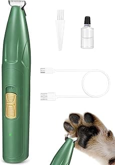 LEYOUFU Dog Clippers for Grooming, 2 Speed Low Noise Cordless Dog Paw Trimmer...