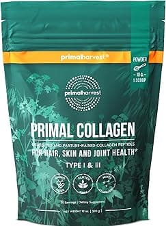 Collagen Powder for Women or Men, Collagen Peptides Powder Type I & III, 10 Oz for Hair, Skin, Nail, Joint Support Colageno Hidrolizado en Polvo