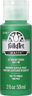 FolkArt Acrylic Paint in Assorted Colors (2 Ounce), 227 Bright Green