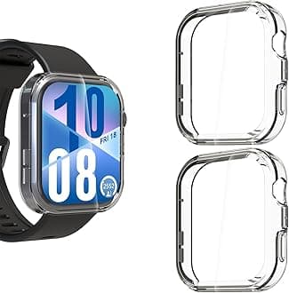 2 PCS Screen Protectors Compatible with Huawei Watch Fit 4, Full Protective Ultra Slim Soft TPU Case Cover Compatible with Huawei Watch Fit 4(Clear, Clear)