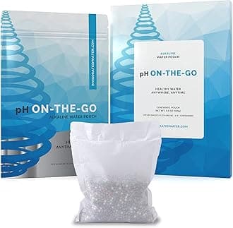 Invigorated Water Portable Alkaline Water Filter - Long Lasting Multi-Stage Water Filter - Removes Chlorine Heavy Metals and Fluoride - Difference You Can Taste - Better Detox and Weight Management
