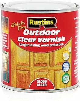 Rustins Quick Dry Outdoor Clear Varnish 250ml Gloss