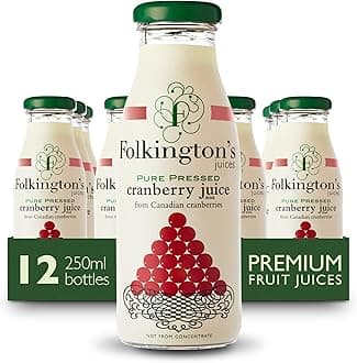 Folkingtons Cranberry Juice - 12x250ml