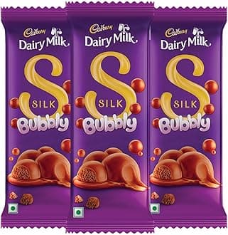 Cadbury Dairy Milk Silk Bubbly Chocolate Bar, 112 g (Pack of 3)