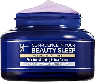 IT Cosmetics Confidence in Your Beauty Sleep Night Cream - Anti-Aging Face Moisturizer, Ceramides & Hyaluronic Acid, Visibly Improves Fine Lines, Wrinkles, Dryness, Dullness & Loss of Firmness
