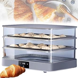 Electric Dough Proofer Machine - 40L Home Bread Proofing Box with Adjustable Temperature, Timing and Humidity Control for Even Fermentation - Perfect for Home Use