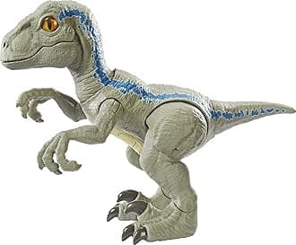 Jurassic World Primal Pal Blue with Spring-activated Action, Sound Effects Plus Neck, Shoulder, Tail and Feet Articulation for Added Play Movement