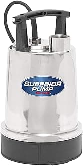 Superior Pump91392 Stainless 1/3 HP Steel Utility Pump