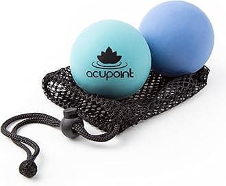 Acupoint Physical Massage Therapy Ball Set - Ideal for Yoga, Deep Tissue Massage, Trigger Point Therapy and Myofascial Release Physical Therapy Equipment