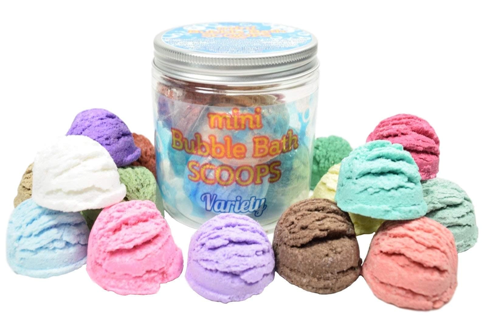 Mini Bubble Bath Scoops - 7 pack, Kids Bubble Bath Bar, Bubble Bath Truffles, Bubble Bath for Kids, Mini Bubble Bath Favors, Bubble Bar