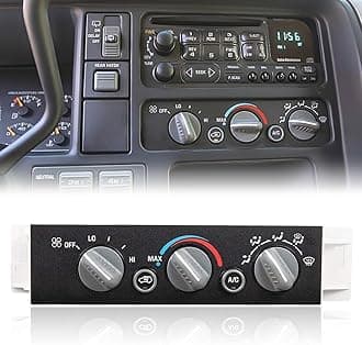 RANSOTO 9378815 599-007 AC Heater Control Switch Panel Climate Control Module Compatible with 1996-2000 Chevy GMC K1500 K2500 K3500 C1500 C2500 C3500 Tahoe Yukon 15-72548 Without Rear Window Defogger