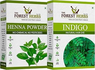 Henna and Indigo Leaves Powder Combo (200gm Each) Total 400g | No Added Preservative and Additives | Non-GMO