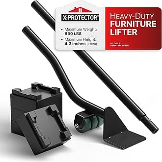 X-Protector Furniture Lifter Tool - Premium Furniture Jack Lifting Tool to Lift Furniture Easily - Appliance Lifter with 4.3" Adjustable Height - Ideal Jack to Lift Furniture Easily with No Effort