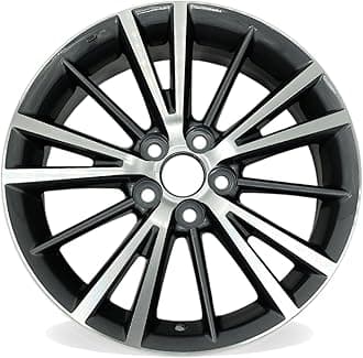 New Single 16" 16x6.5 Inch Alloy Wheel for 2014–2019 Toyota Corolla | OEM Design Replacement Rim | Machined Grey | Direct Fit - OE Stock Specs | 75150 75150B
