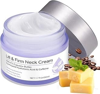 Neck Creams for Tightening and Firming, Neck Firming Cream, Tighten and Lift Neck Cream for Neck and Chest, Smoothing Wrinkles & Fine Lines with Cupuacu Butter, Skin Tightening Cream for Body