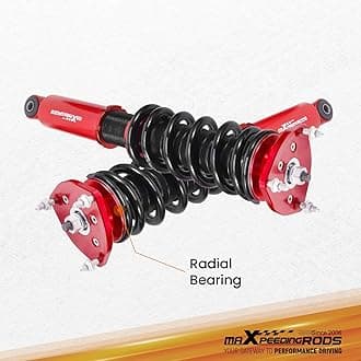 maXpeedingrods Coilovers for Infiniti Q50 V37 2014-2023 RWD, Height Adjustable Coilovers Suspension Kit, Preset Damping Shock Absorber Struts, Lowering Kit Red
