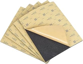 Pack of 5 Cut Insulation Boards, 10 mm 40 x 33 cm Car Sound Insulation, Self-Adhesive Mat (0.56 m², 6 sqft)