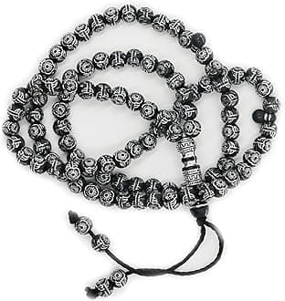 Tasbih Prayer Beads Allah & Muhammad Engraved Islamic Prayer Rosary Beads Muslim Islam Misbaha Bracelet Tasbeeh Sibha 99 Prayer Beads Hand Bracelets