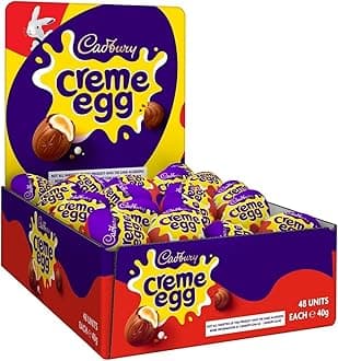 Milk Chocolate Creme Eggs, Bulk Pack, Perfect for Easter Egg Hunts, 40 g (Pack of 48)