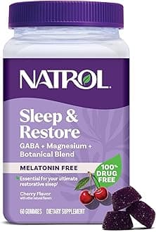 Natrol Sleep & Restore Magnesium Glycinate Blend Gummies, Magnesium for Sleep...
