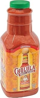 Cholula Original Hot Sauce, 64 fl oz - One 64 Fluid Ounce Bulk Container of Hot Sauce with Mexican Peppers and Signature Spice Blend, Perfect with Tacos, Eggs, Wings, Chicken and More