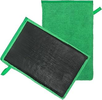 Clay Mitt 2 Pack, Clay Bar Mitt for Car Detailing Fine Grade Clay Towel Mitt Reusable Car Wash Glove Mitt for Car Detailing and Polishing