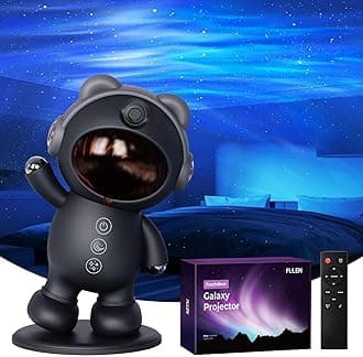 FULEN Galaxy Projector Bedroom Decor,Star Projector Night Light,Sensory Lights Ceiling Projector, LED Lights for Teens Room Decor, Black