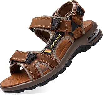 visionreastMens Athletic Sandals Open Toe Hiking Outdoor Non-slip Sandals Air Cushion Sport Casual Beach Sandals
