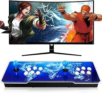 2025 Latest Arcade Console Pandora Box Built in 42,000+ Games with 50+ Emulators 4K HDMI Output Plug and Play TV Video Game 256GB Memory Card Retro Game Machine Double Joystick Favorites List