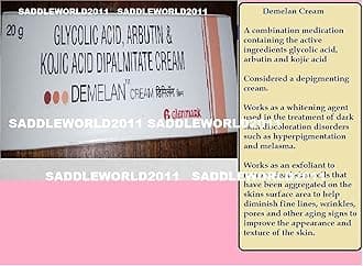 Demelan Cream with Glycolic Acid Arbutin, Kojic Acid for Hyper Pigmentation, Skin Care 20g