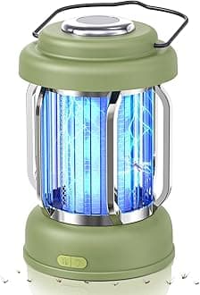LiBaPortable Outdoor Bug Zapper, Electric Mosquito Killer Lamp for Camping, Patio, Garden, Kitchen - Rechargeable, Waterproof, Lighting and Mosquito Killer 2 in 1