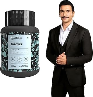 Forever 60 Capsules - Ashwagandha & Shilajit - Stamina Booster Supplements for Men - All Natural Safed Musli, Shatavari & More