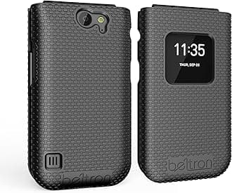 Case for Nokia 2720 V Flip Phone, Protective Snap On Cover (Verizon 2720V) - Black