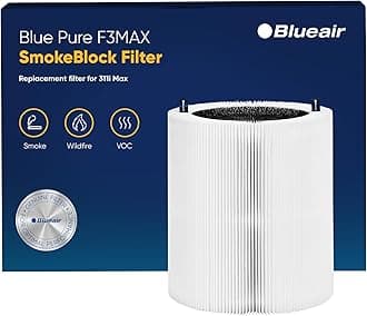 BLUEAIR Blue Pure 311i Max SmokeBlock Genuine Replacement Filter, Extra Carbon Captures 99.99% of Wildfire Smoke, fits Blue Pure 311i Max Air Purifier