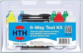 1275 Swimming Pool Care 6-Way Test Kit, Swimming Pool Water Chemical Tester, 100 Tests