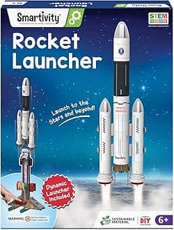 Smartivity DIY Rocket Launcher Kit for Kids 6, 7, 8, 9, 10, 11, 12 Years Old | Build Your Own Rocket and Launcher | Birthday Gift for Smart Kids | DIY Science Toy for Boys & Girls 6-12 Year