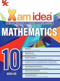 Xamidea Xam idea Mathematics Class 10 Book | CBSE Board | Chapterwise Question Bank | Based on Revised CBSE Syllabus | NCERT Questions Included | 2023-24 Exam