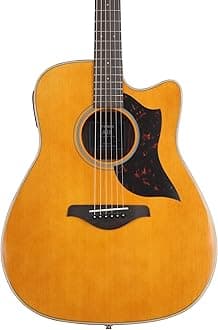 Yamaha A-Series A1R Acoustic-Electric Guitar, Vintage Natural