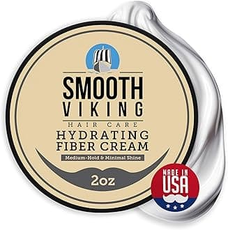 Smooth Viking, Hair Styling Fiber for Men, Pliable Molding Wax with Medium Hold & Minimal Shine, Thickens, Texturizes & Increases Fullness in Thinning Hair, 2 ounces