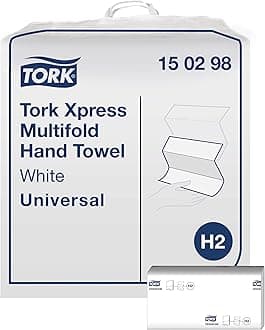 Tork Xpress Economical Multifold Hand Towels White H2, Universal, 2-ply, Z-fold, 100% Recycled Fibres, 20 x 237 Sheets, 150298