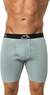 Merino.tech Merino Wool Boxer Briefs Men - Merino Wool Underwear Breathable Dry Fit Comfy Sports Base Layer for Men