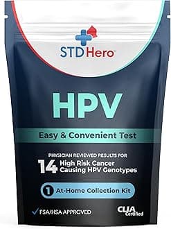 STD Hero At-Home HPV Test – Easy & Convenient Human Papillomavirus Screening for Men & Women, Quick Results for HPV Detection and Early Awareness