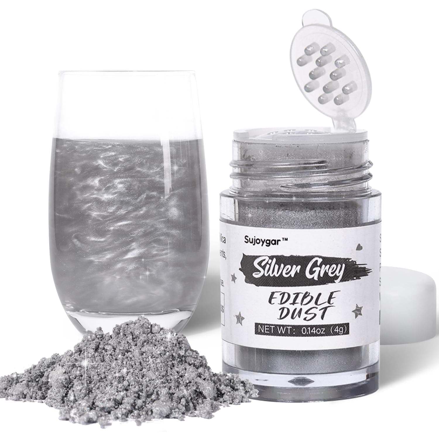 Sliver Edible Glitter