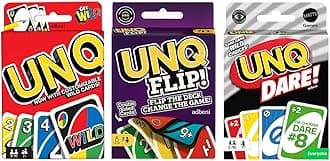 adbeni Matte UNQ Classic, FLIP & Dare | Combo Pack of 3 | Strategy, Action & Challenge Card Games for Family, Kids & Adults | Portable & Fun for Parties, Game Nights & Travel