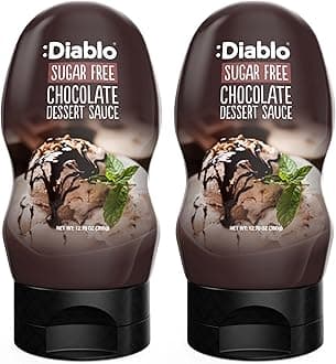 Diablo Sugar Free Dessert Sauce - Gluten-Free Syrup, Drizzle Sweetener, Keto Friendly Flavoring Topping, Perfect for Gifting, No Added Sugar - Chocolate, 360g, 12.70oz - 2 Packs